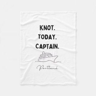 Ingen knut idag Kapten Cruise Outfit Portland Oreg Fleecefilt