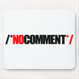 Ingen kommentarmus vadderar musmatta