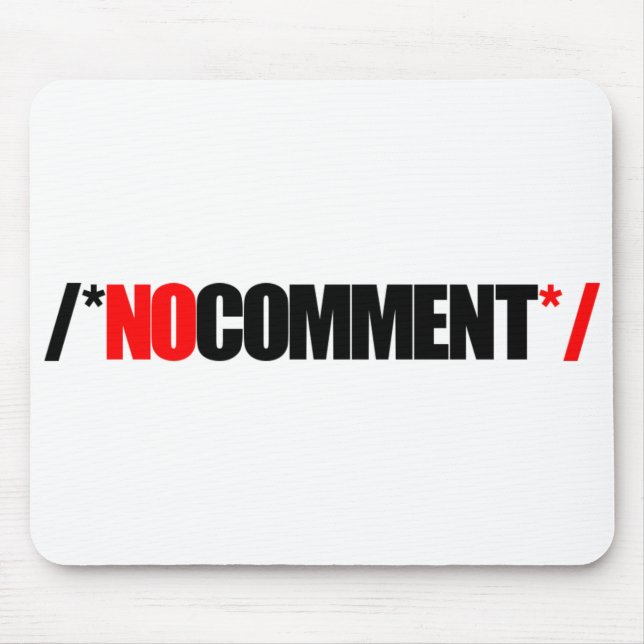 Ingen kommentarmus vadderar musmatta (Framsidan)