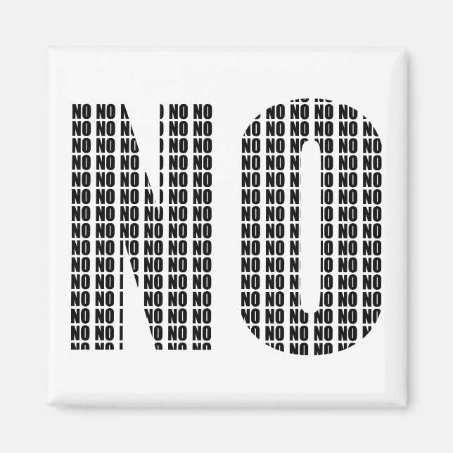 Ingen konstig kylskåp för rumstemperatur magnet (Framsidan)