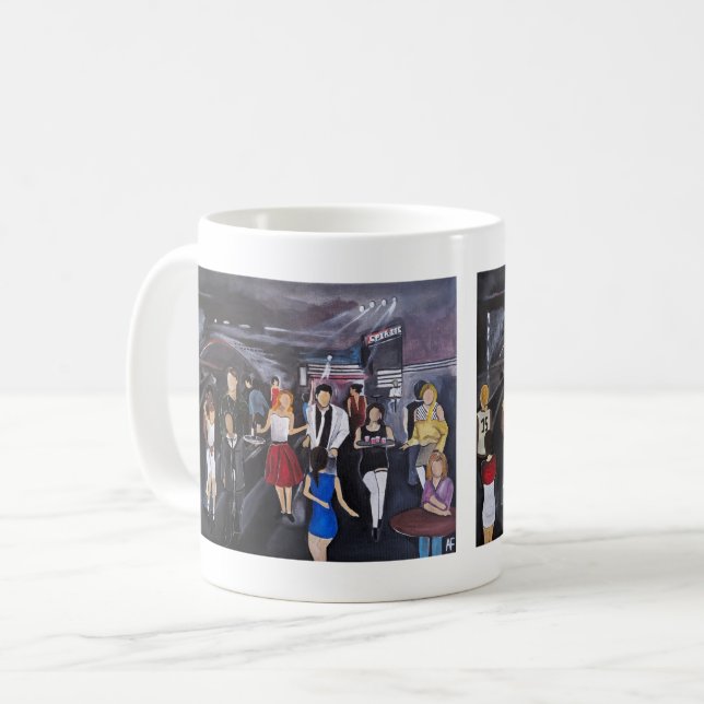 Ingen kontroll Målning av Alfred Fox  Kaffemugg (Framsida vänster)
