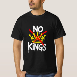 INGEN KONUNG Anti-Trump Pro-demokrati T-Shirt