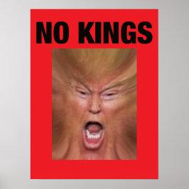 INGEN KONUNG Dumpa Trump Poster