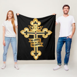 Ingen kor No Krona Fleecefilt