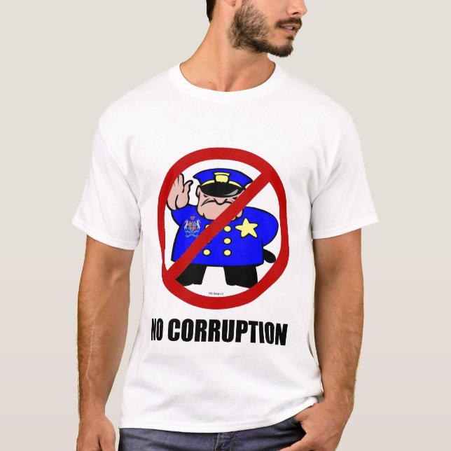 INGEN KORRUPTIONUTSLAGSPLATS TEE SHIRT (Framsida)