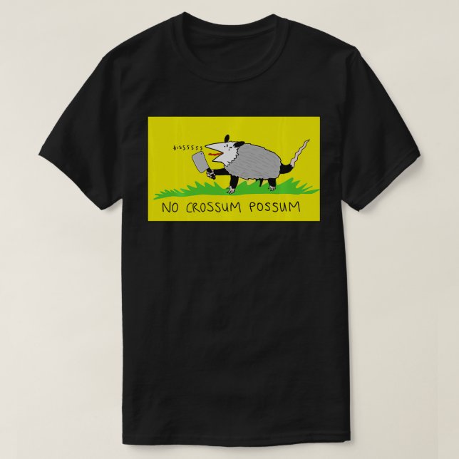 Ingen korssum Possum T Shirt (Design framsida)