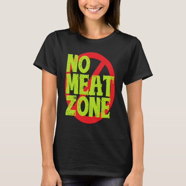 Ingen Kött Zon Vegan T Shirt (Framsida)