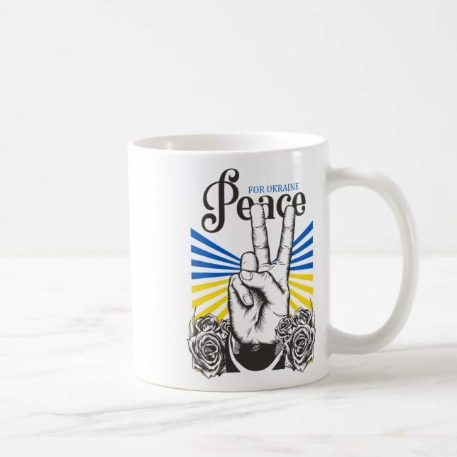 Ingen krig fred för Ukraina  Kaffemugg (Höger)