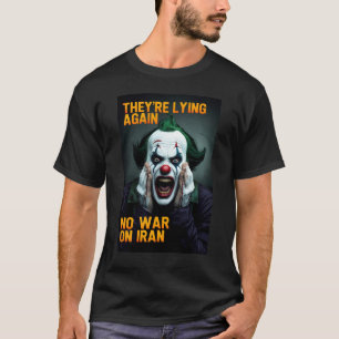 Ingen Krig Iran Anti Propaganda T-shirt - Falska N