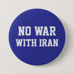 INGEN KRIG MED IRAN Politisk protest Knapp