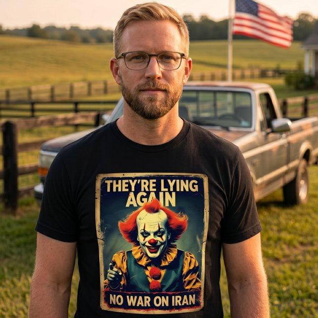 Ingen krig mot Iran Anti Neocon Fred T-Shirt (Skapare uppladdad)