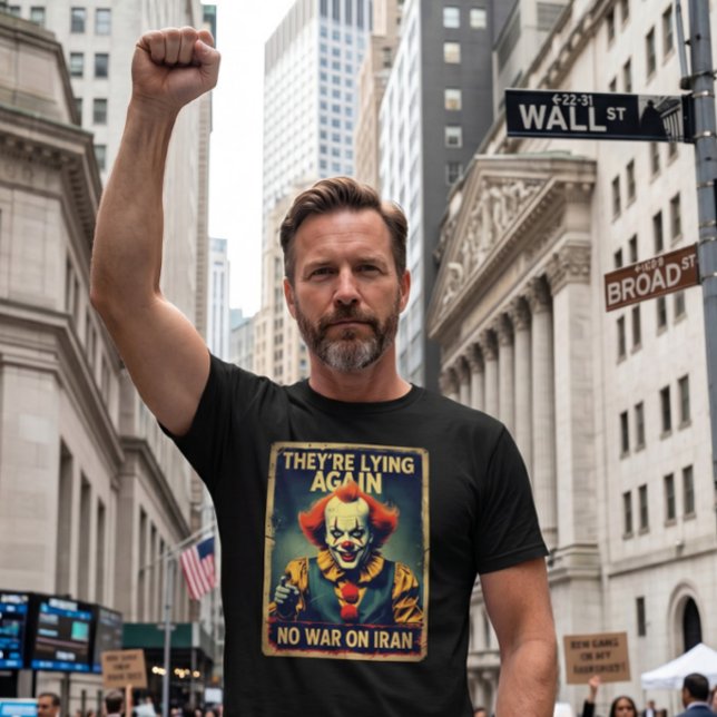 Ingen krig mot Iran Anti Neocon Fred T-Shirt (Skapare uppladdad)