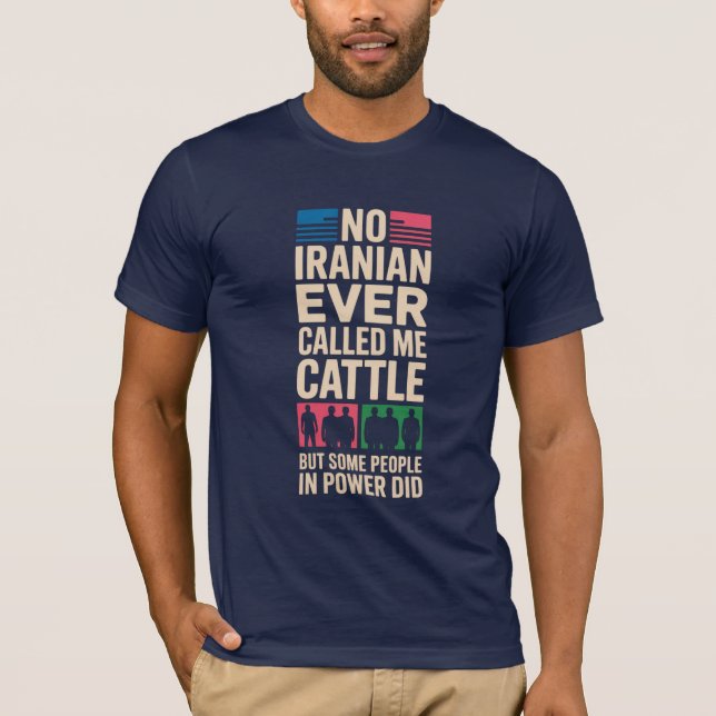 Ingen krig mot Iran Epstein-filer T-shirt (Framsida)