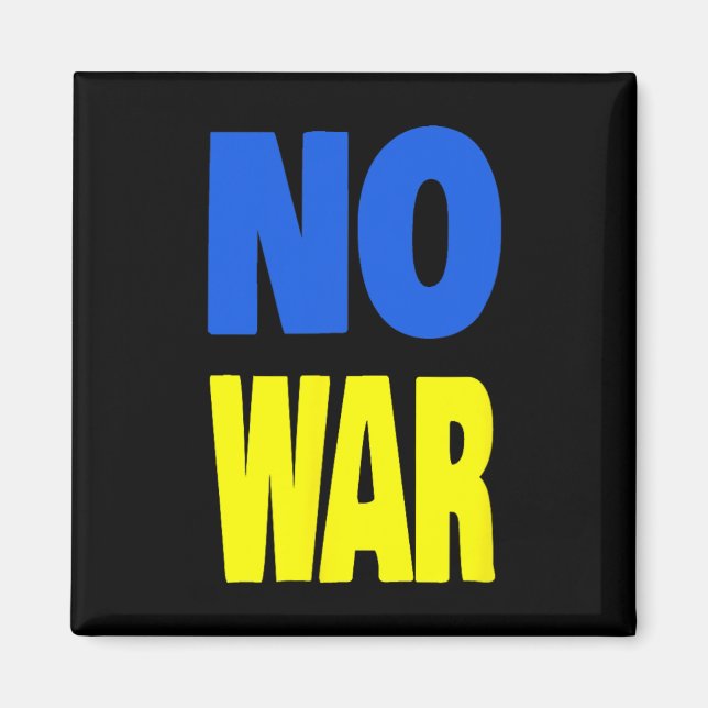 Ingen krig Ukraina  Magnet (Framsidan)