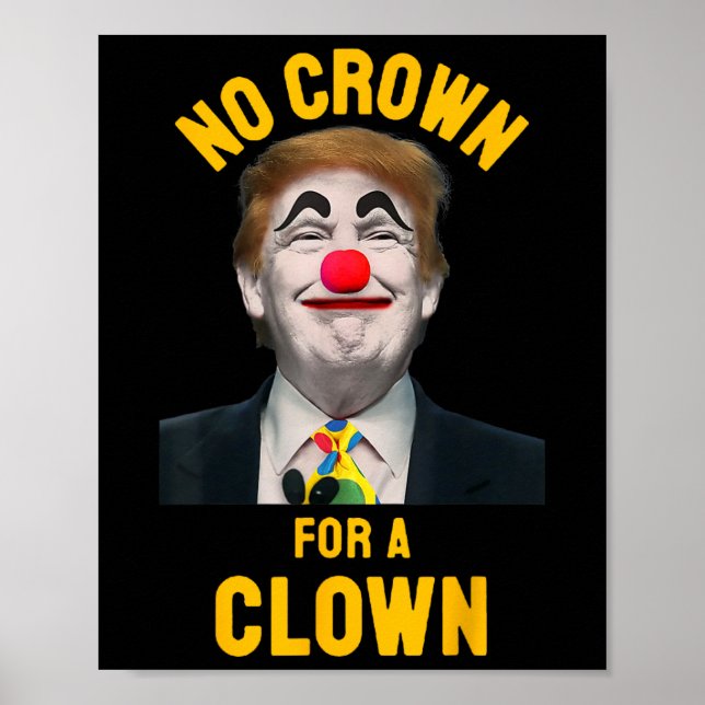 Ingen krona för en clown poster (Framsidan)