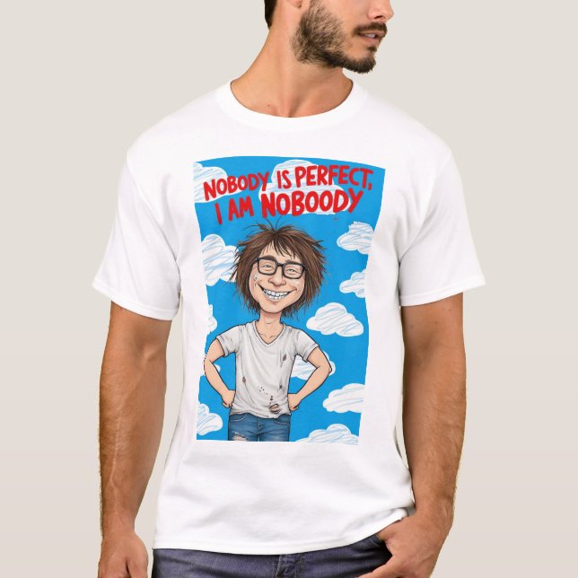 Ingen kropp är Perfekt t-shirt (Framsida)