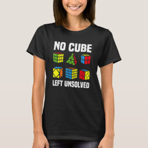 Ingen kub Lämnat ej löst, konkurrerande puzzelkubh T Shirt