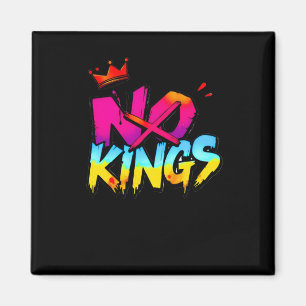 Ingen Kung - Bold Graffiti Påstående Sticker Magnet