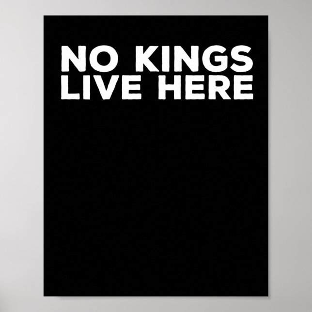 Ingen Kung bor här - prodemokratiaktivisten Statem Poster (Framsidan)