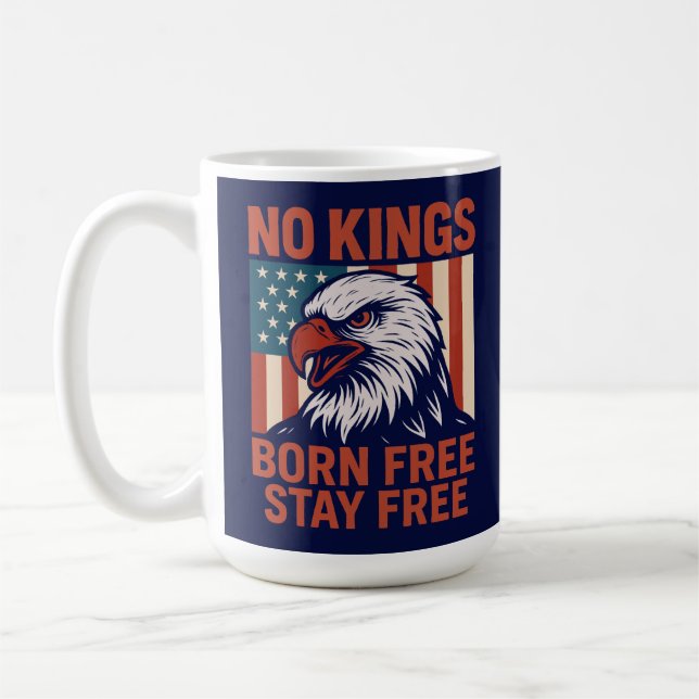 Ingen Kung Born Free, håll dig ledig Kaffemugg (Vänster)