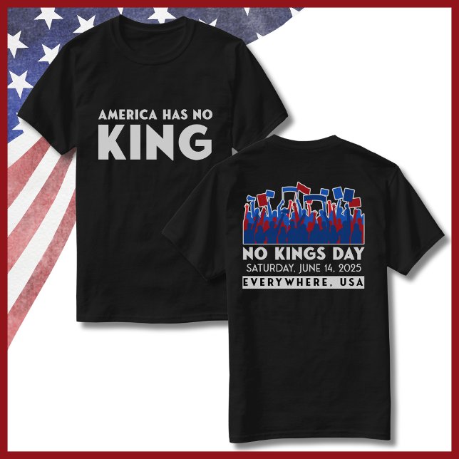 Ingen Kung Dag Protest den 14 juni 2025 T Shirt (No Kings Day June 14, 2025 Protest Rally Shirt)