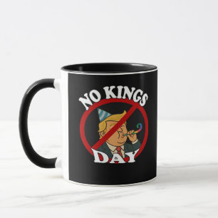 Ingen kung dag Vintage klassisk grafik Mugg