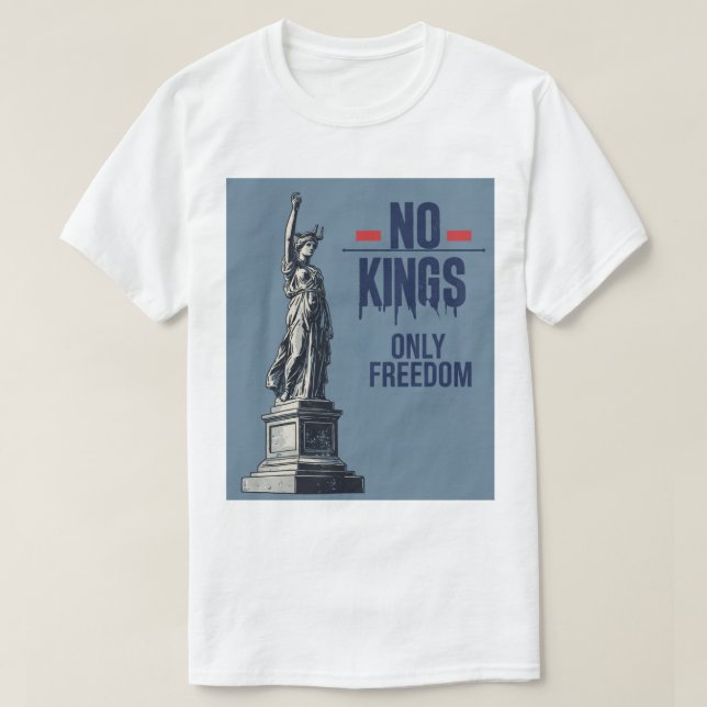 Ingen Kung, endast frihet T-Shirt (Design framsida)