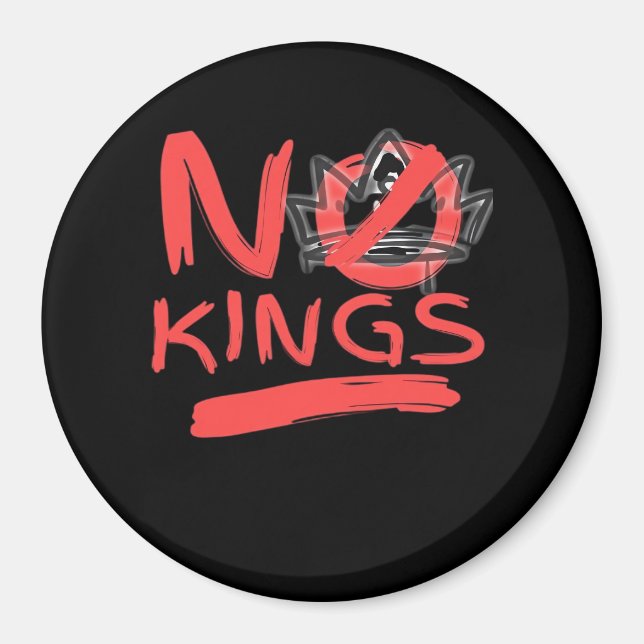 Ingen kung enkel ren design magnet (Framsidan)