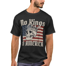 ingen kung i america Skull amirican flagga
