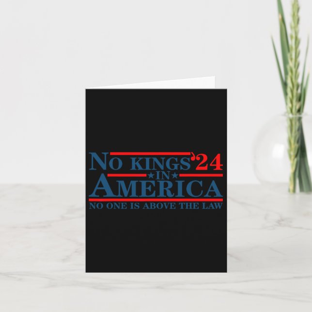 Ingen Kung i Amerika 2024 står över lagen Kort (Framsida)