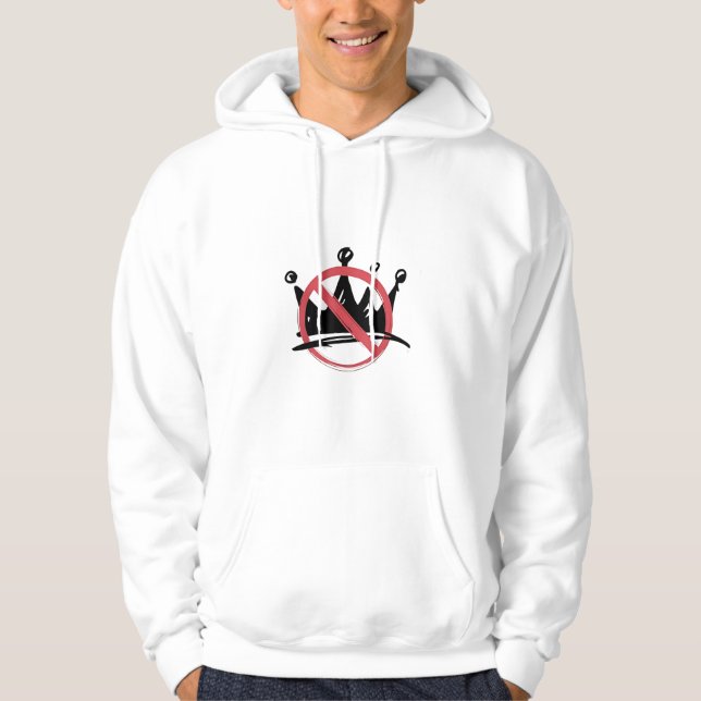 Ingen Kung i Amerika 2025 4 juli Hoodie (Framsida)