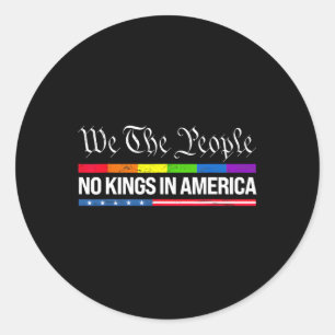 Ingen Kung i Amerika 7 Runt Klistermärke
