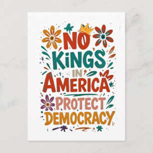 Ingen kung i Amerika Amerikansk demokrati Helg Vykort