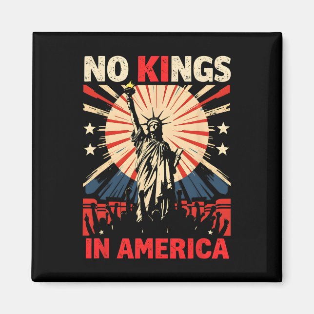 Ingen Kung i Amerika Anti-trump 3 Magnet (Framsidan)