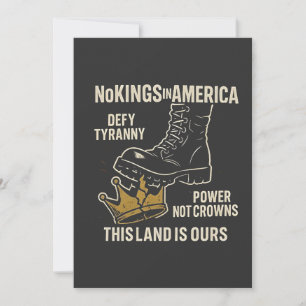 Ingen Kung i Amerika Anti-Trump 4:e juli Tack Kort