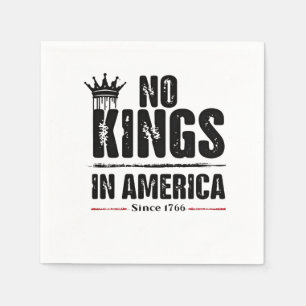 Ingen Kung i Amerika Anti Trump American Patriotic Pappersservett