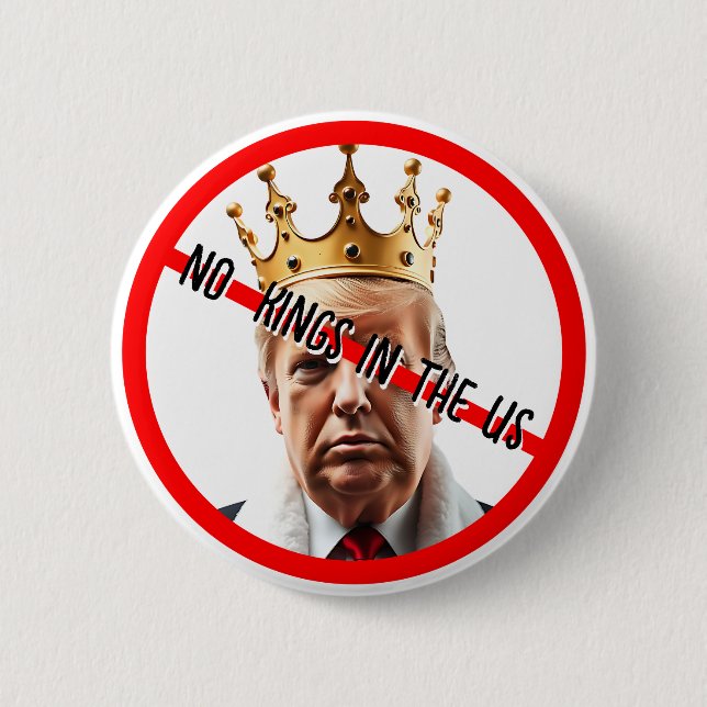 Ingen Kung i Amerika | Anti-Trump Knapp (Framsida)