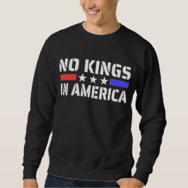 Ingen Kung i Amerika - antimonarki Lång Ärmad Tröja