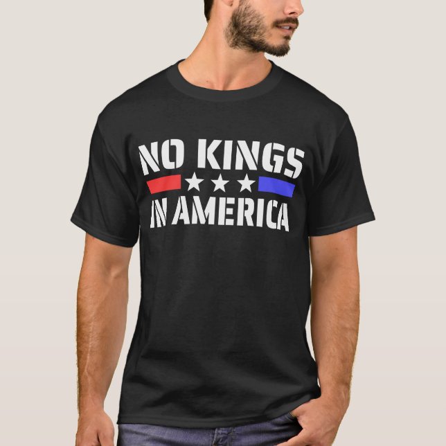 Ingen Kung i Amerika - antimonarki T Shirt (Framsida)