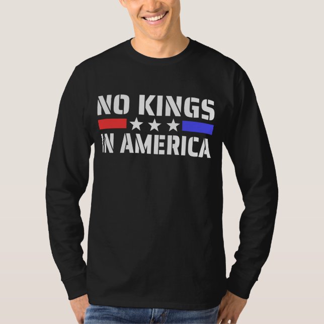 Ingen Kung i Amerika - antimonarki T Shirt (Framsida)