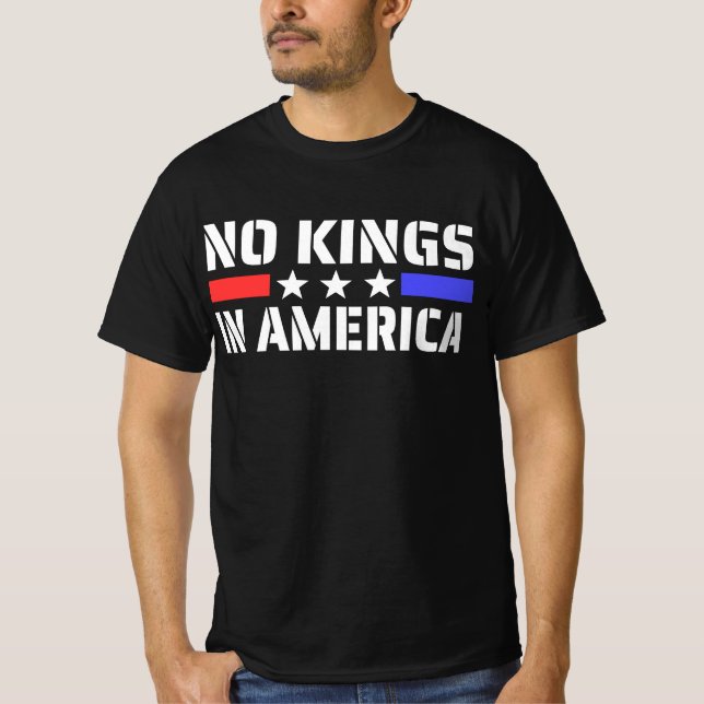 Ingen Kung i Amerika - antimonarki T Shirt (Framsida)