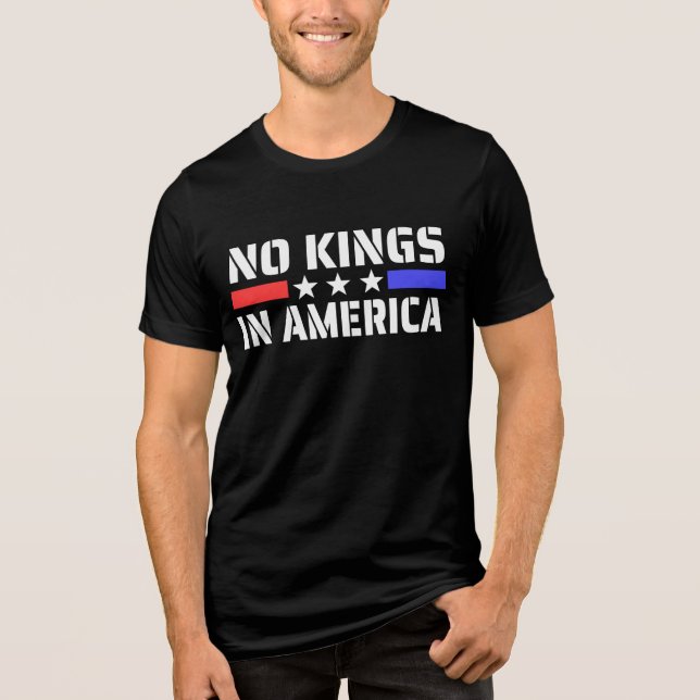 Ingen Kung i Amerika - antimonarki T Shirt (Framsida)