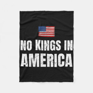 Ingen Kung i Amerika Demokrati United Stater Indep Fleecefilt