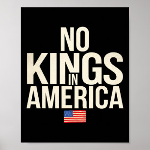 Ingen Kung i Amerika Demokrati United Stater Indep Poster