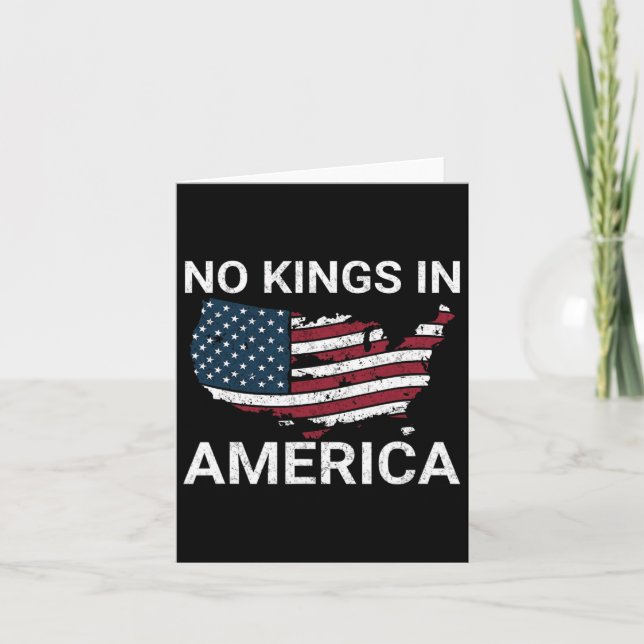 Ingen Kung i Amerika-dumptrump Inga auktoritära pe Kort (Framsida)