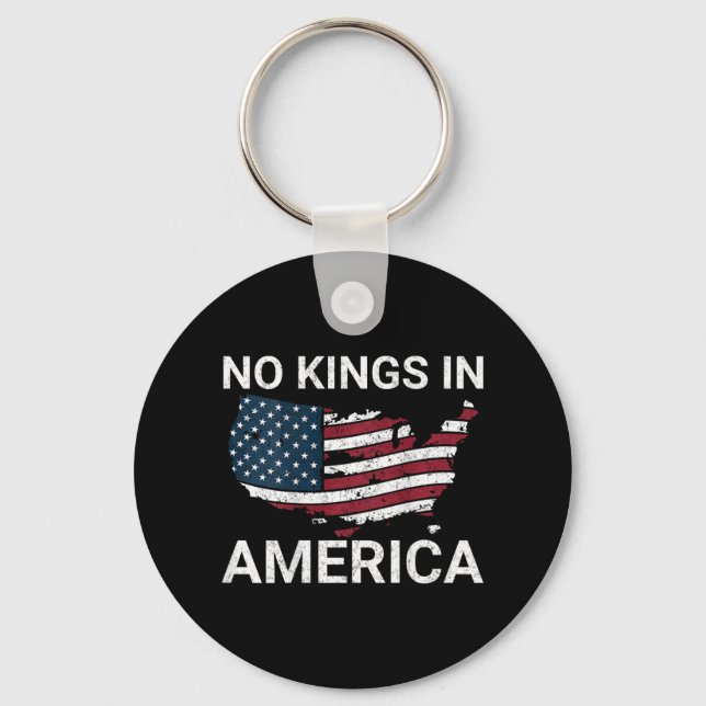 Ingen Kung i Amerika-dumptrump Inga auktoritära pe Nyckelring (Framsida)