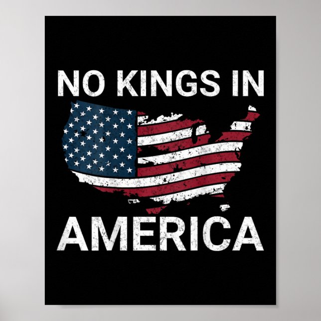 Ingen Kung i Amerika-dumptrump Inga auktoritära pe Poster (Framsidan)