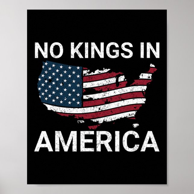 Ingen Kung i Amerika-dumptrump Inga auktoritära pe Poster (Framsidan)