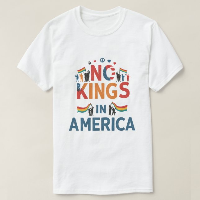 Ingen Kung i Amerika - Enhet och frihet - Tur T Shirt (Design framsida)