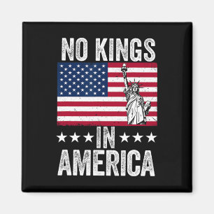 Ingen Kung i Amerika Flagga Protest Spara Democrac Magnet